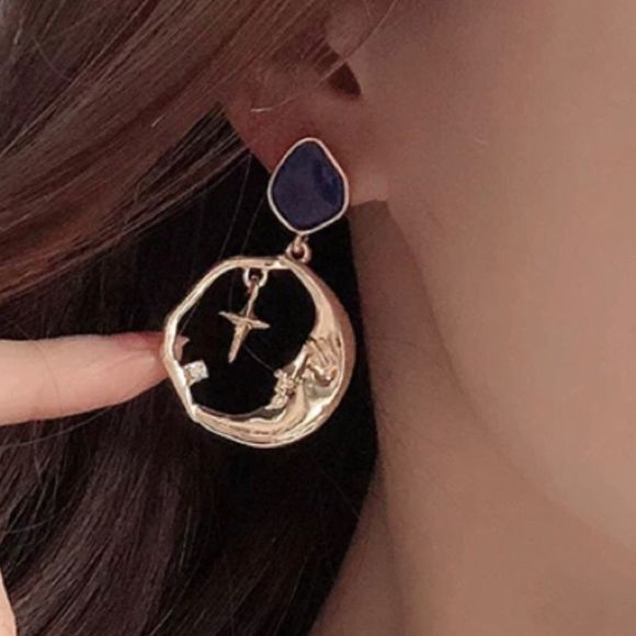 💫🌑Moon earrings 🌑💫 - Picture 3 of 3